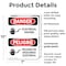 Signmission Electrical Hazard Bilingual Danger Sign, Plastic, 7in W x 10in L, 2PK OS-2PACK-DS-P-710-VS-1196 - alternate 7